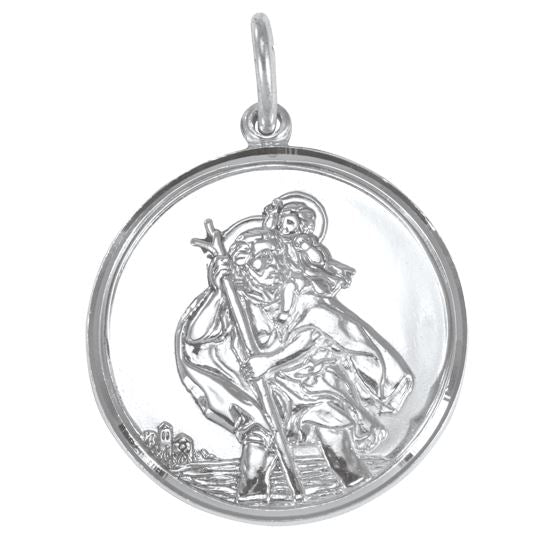 Sterling Silver St Christopher Pendant
