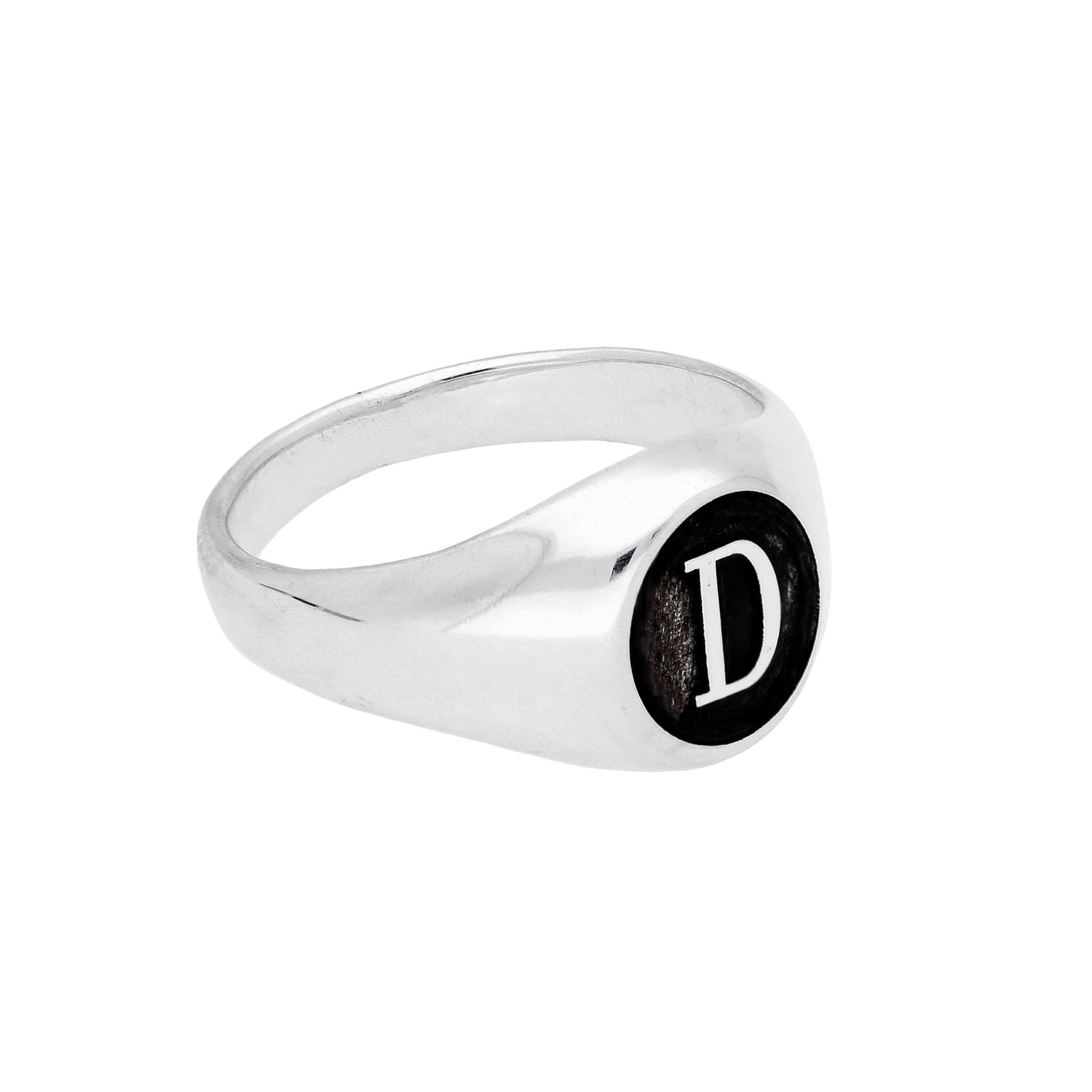 Sterling Silver Monogram Signet Ring Size J-Z+1