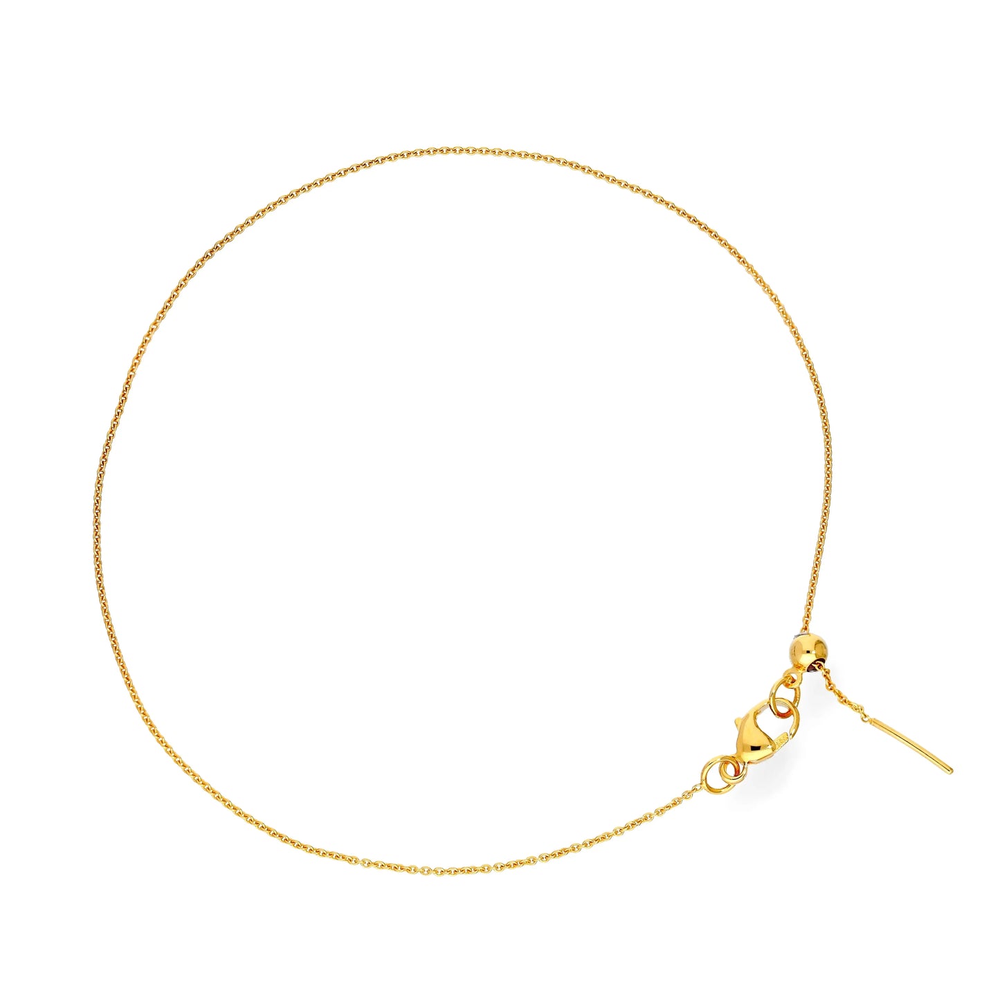 9ct Gold Adjustable 7.5 Inch Bracelet
