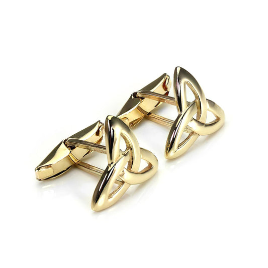 9ct Gold Celtic Knot Swivel Back Cufflinks