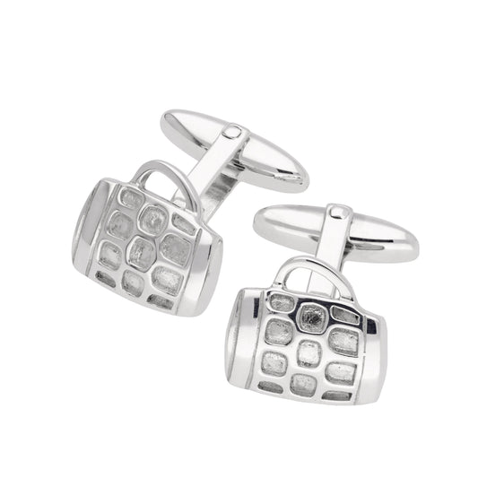 Sterling Silver Beer Mug Cufflinks