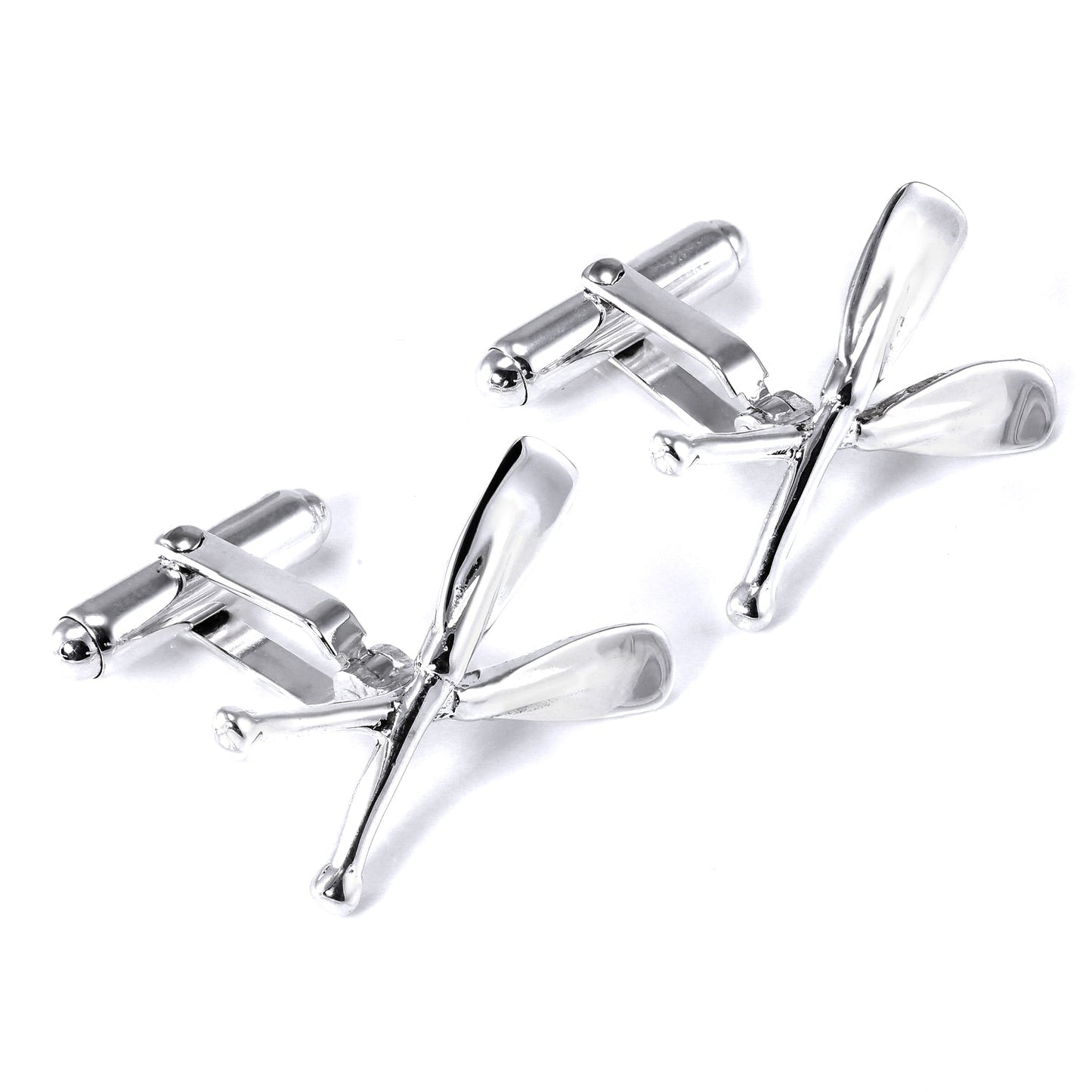 Sterling Silver Boat Oar Cufflinks