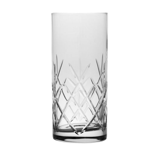 Hand Cut Crystal High Ball Glass