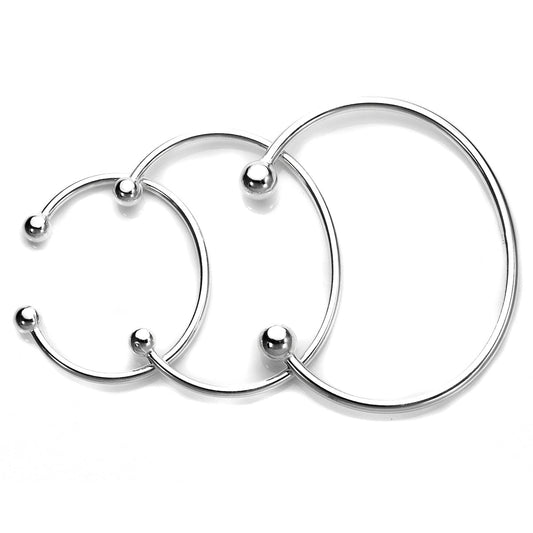 Solid Sterling Silver Torque Bangle Baby Maiden & Adult