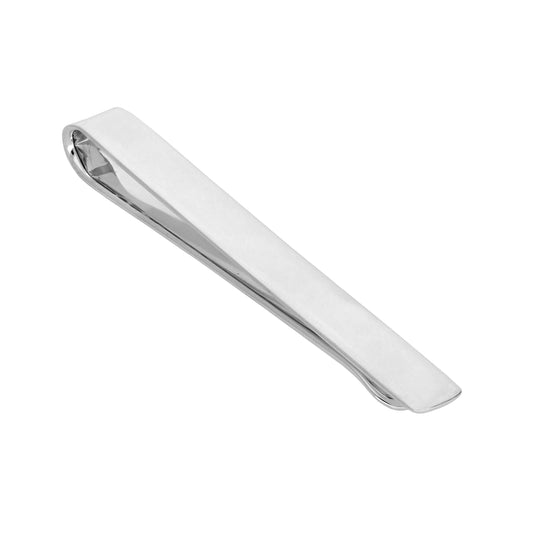 Sterling Silver Plain Engravable Tie Slide