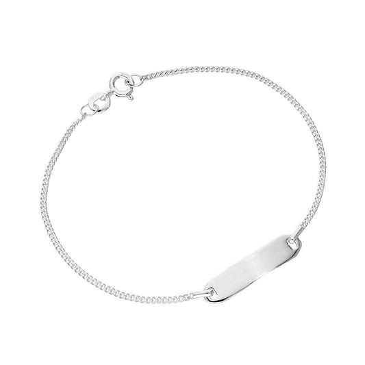 Sterling Silver 7 Inch Bracelet w Bar