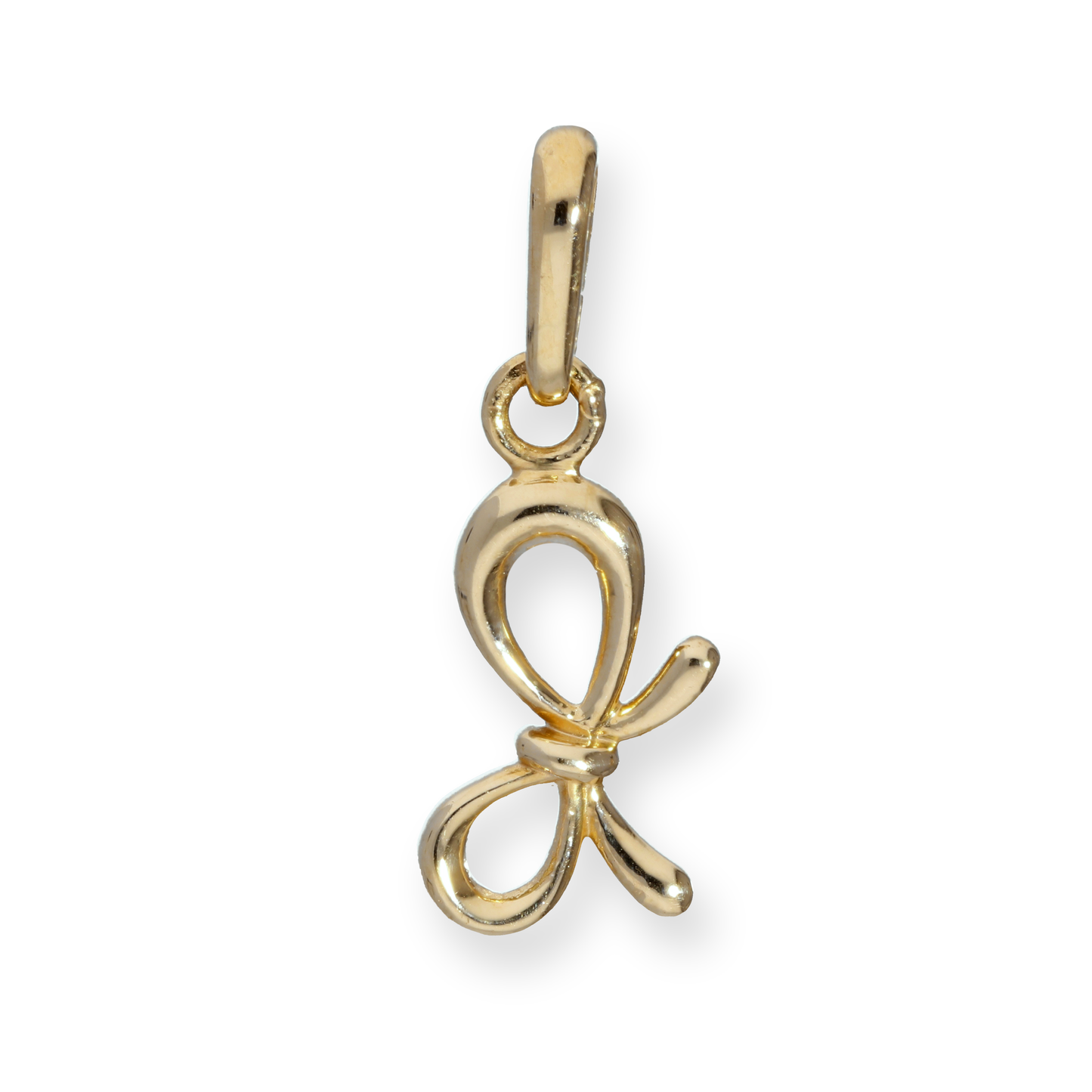 9ct Gold Ribbon Bow Charm