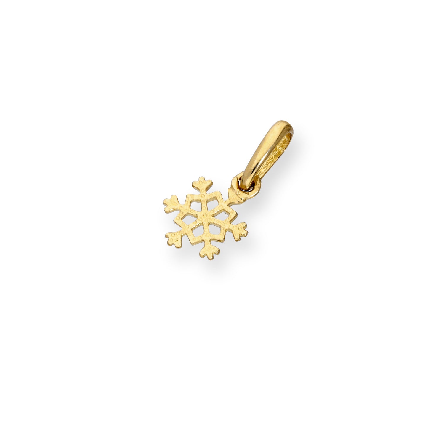 9ct Gold Snowflake Charm