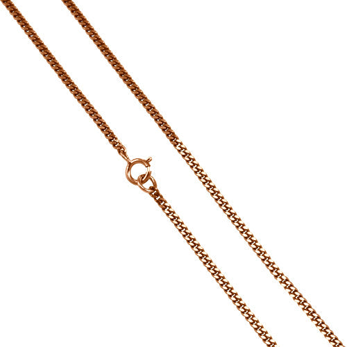 9ct Heavy Rose Gold Diamond Cut Curb Chain