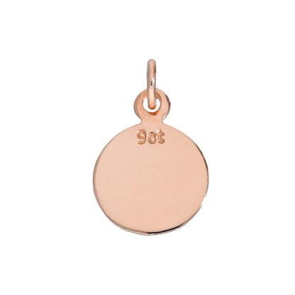 9ct Rose Gold Small Round Saint Christopher