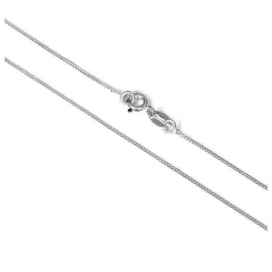 Fine Sterling Silver Diamond Cut Curb Chain