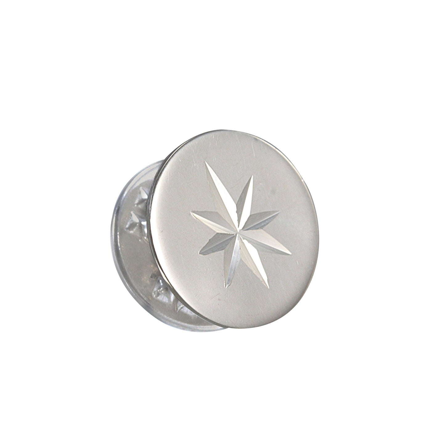 Sterling Silver Starburst Round Tie Tack