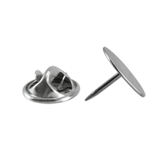 Sterling Silver Engine Turned Square Tie Tack