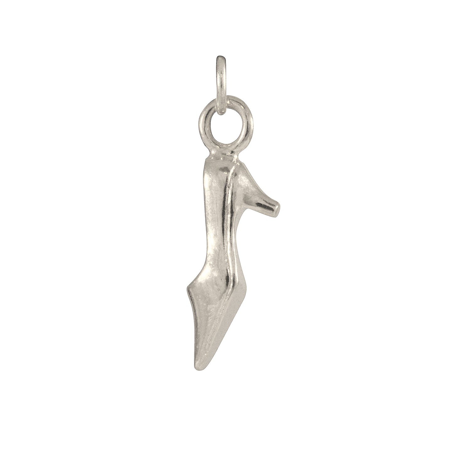 9ct White Gold High Heel Charm