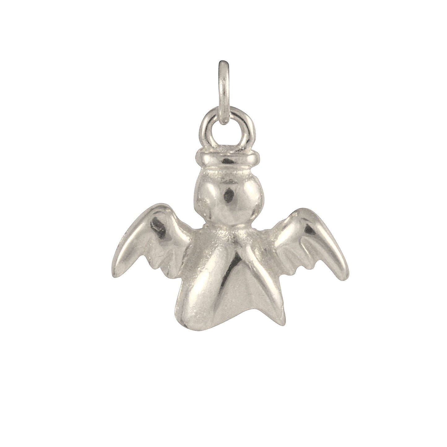 9ct White Gold Angel Charm