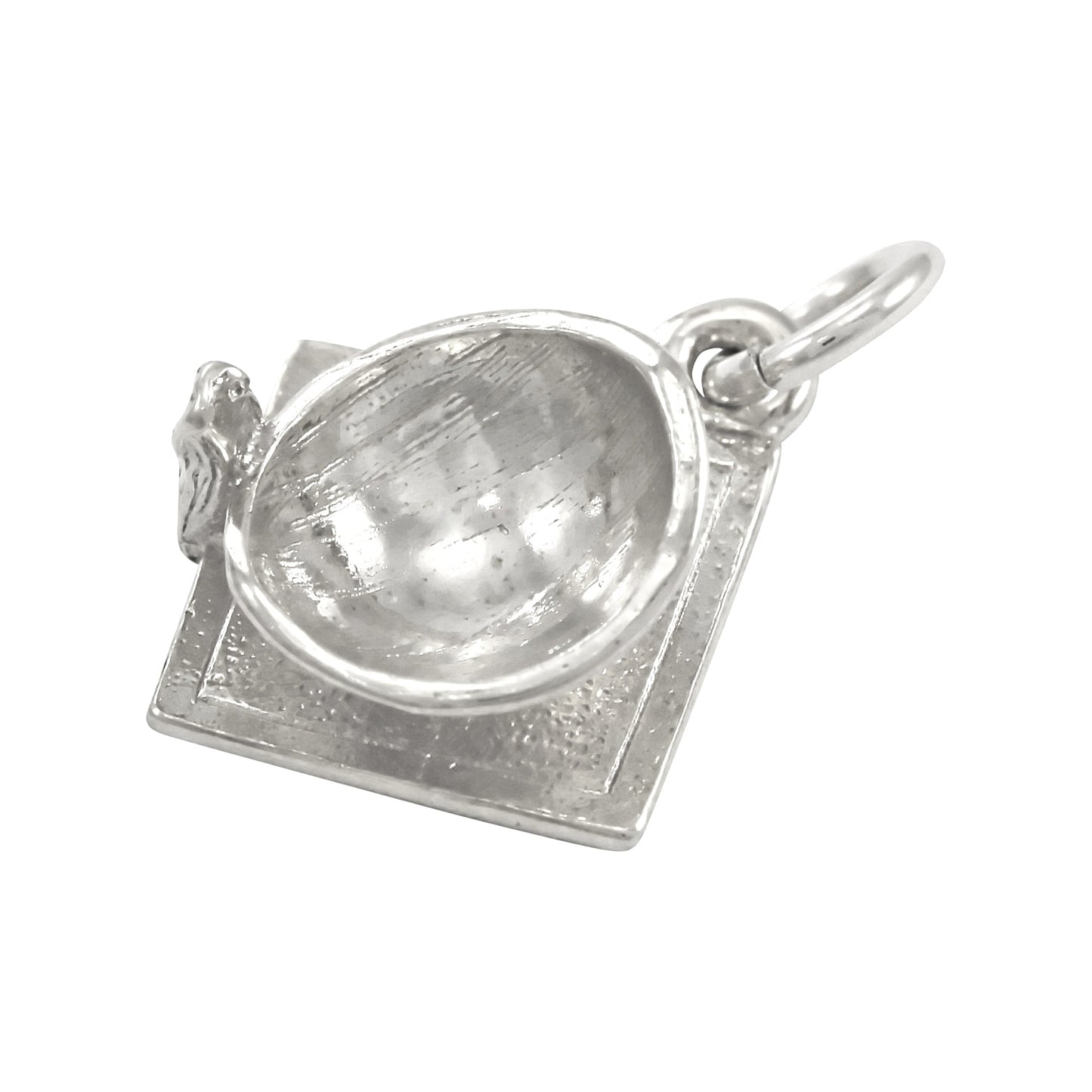 9ct White Gold Graduation Mortarboard Charm