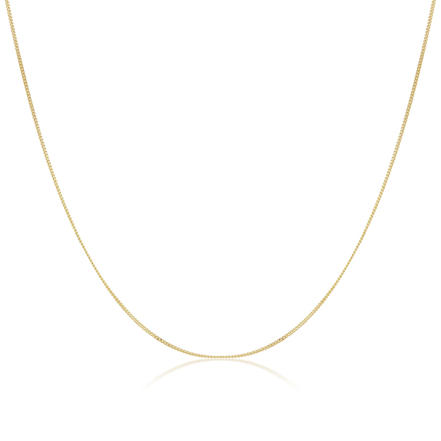 9ct Gold Diamond Cut Curb Chain