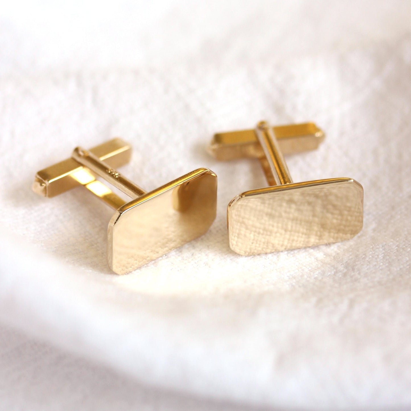 9ct Gold Classic Swivel Back Cufflinks