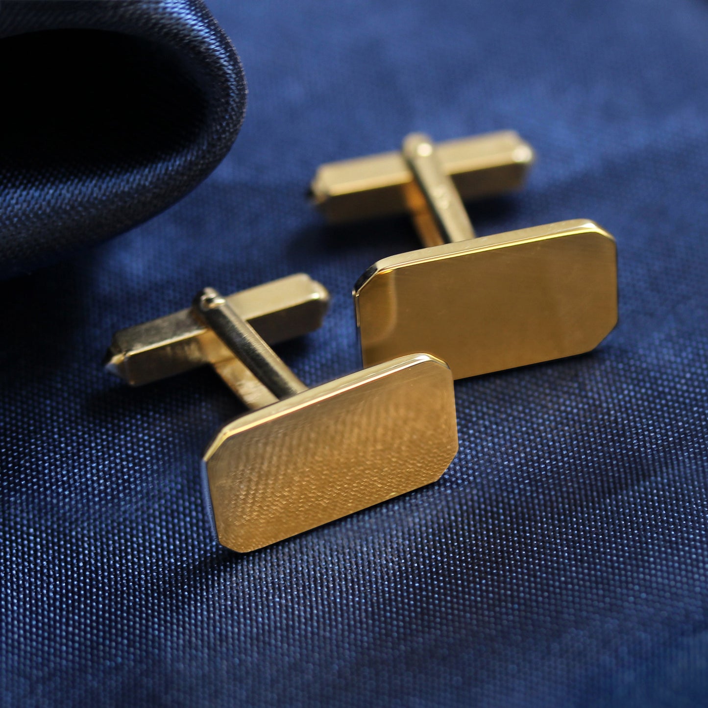 9ct Gold Classic Swivel Back Cufflinks