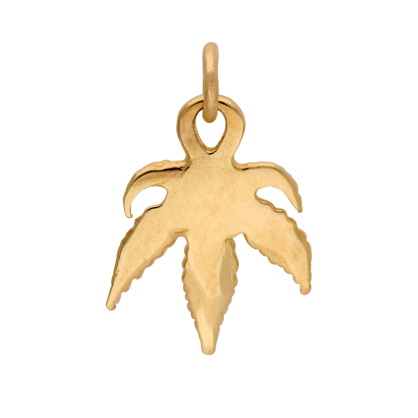 9ct Gold Exotic Marijuana Leaf Charm