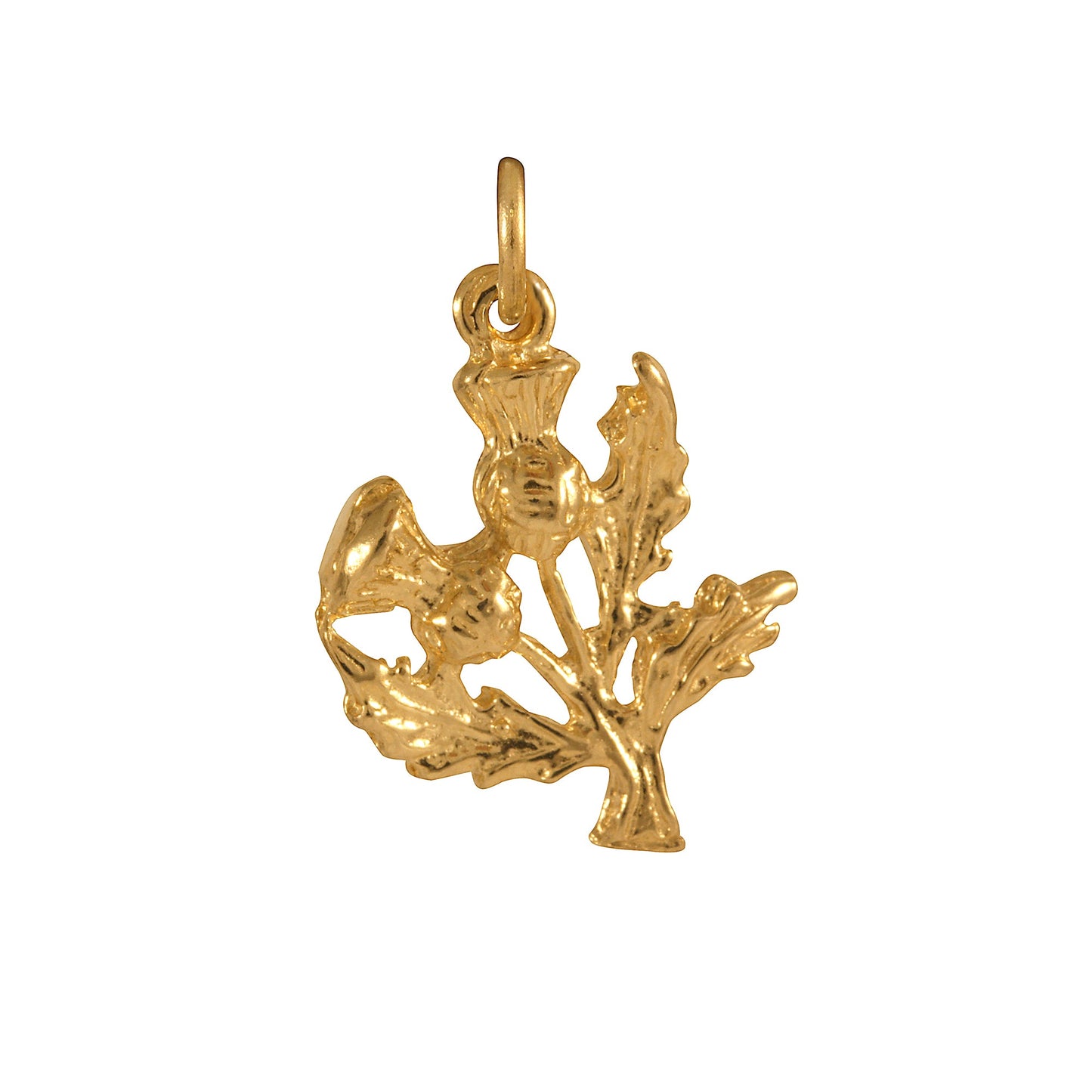 9ct Gold Thistle Charm