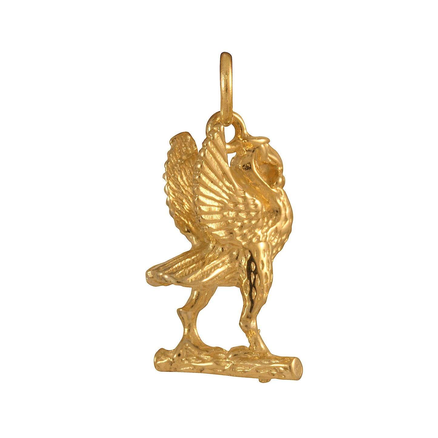 9ct Gold Liver Bird Charm