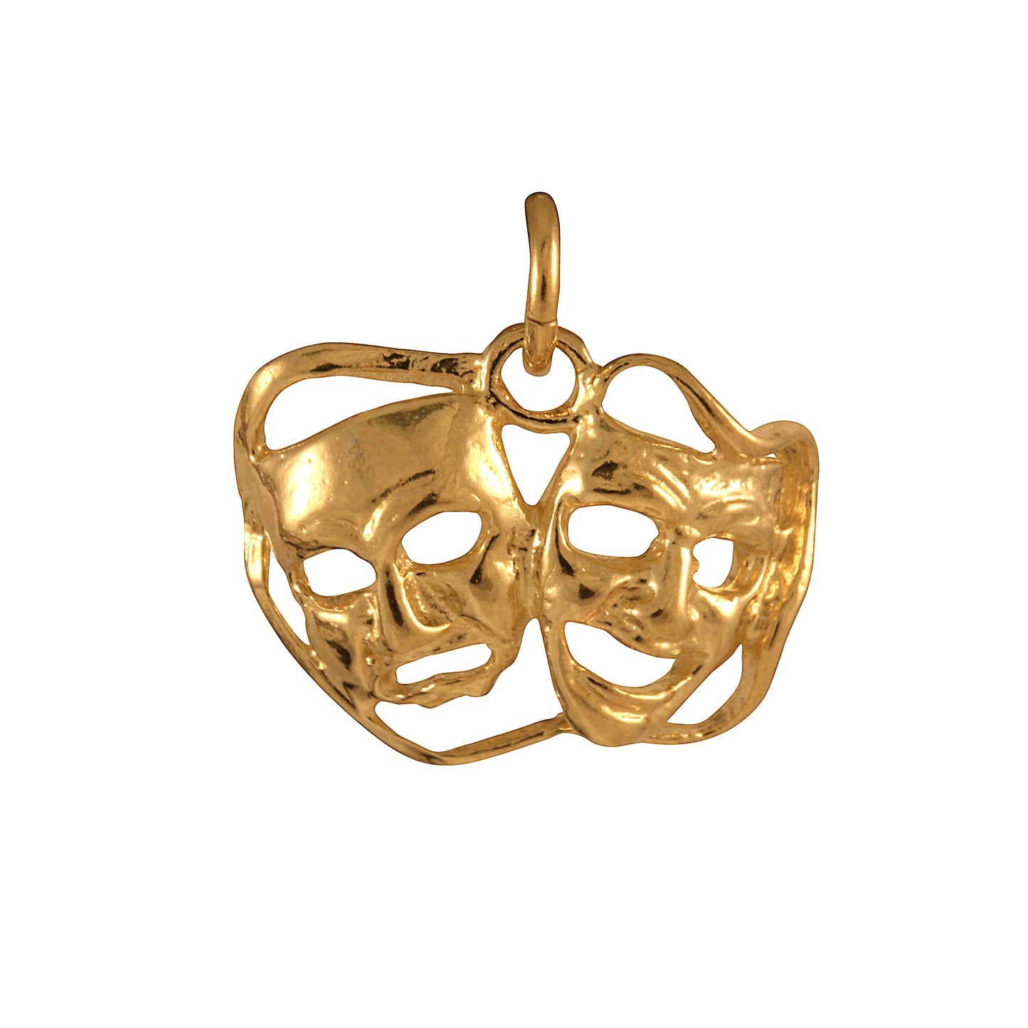 9ct Gold Comedy Tragedy Masks Charm
