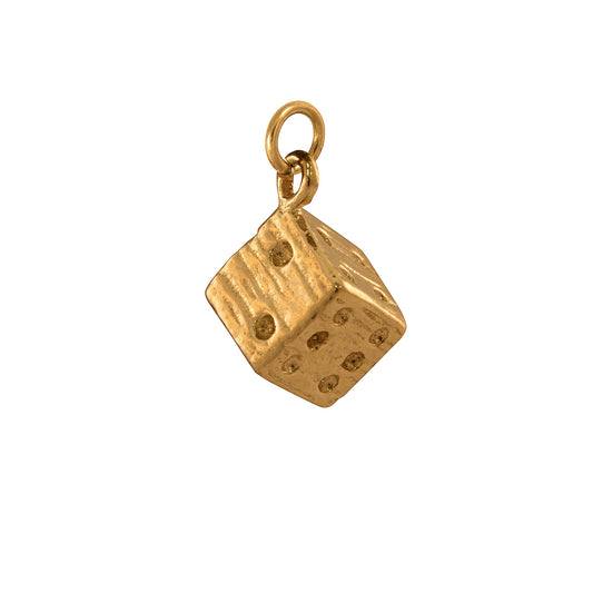 9ct Gold Dice Cube Charm