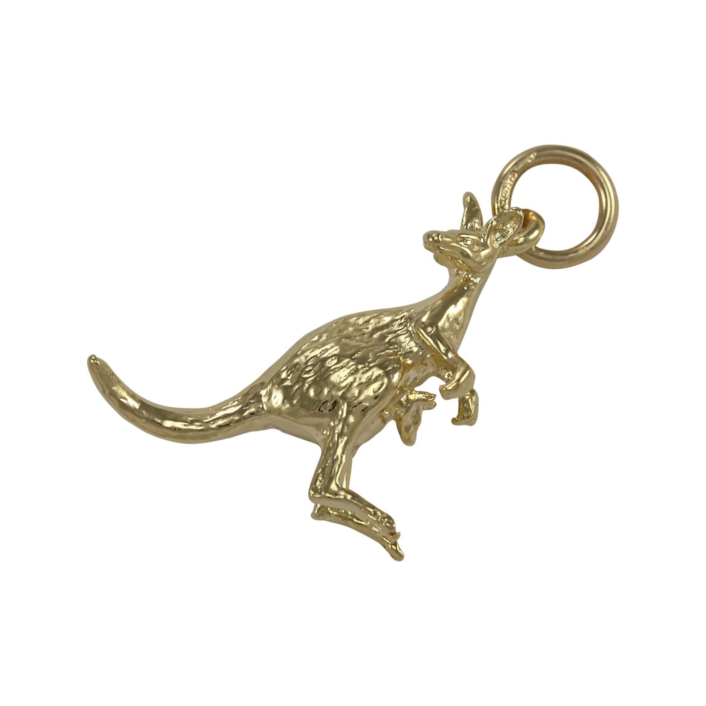 9ct Gold Kangaroo and Joey Charm