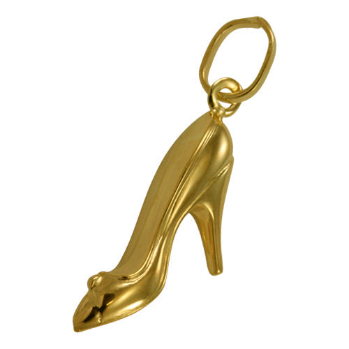 9ct Hollow Gold High Heel Shoe Charm