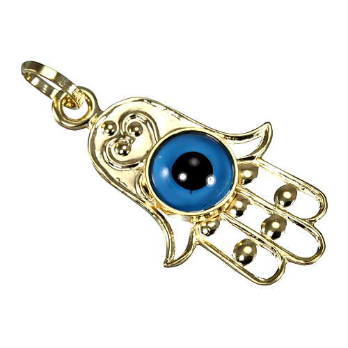 9ct Gold Evil Eye Hamsa Charm