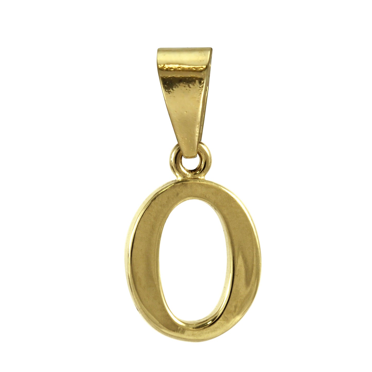 9ct Gold Alphabet Letter - Bail Charm Pendant A - Z