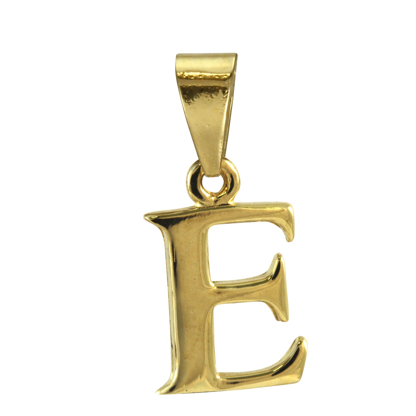 9ct Gold Alphabet Letter - Bail Charm Pendant A - Z