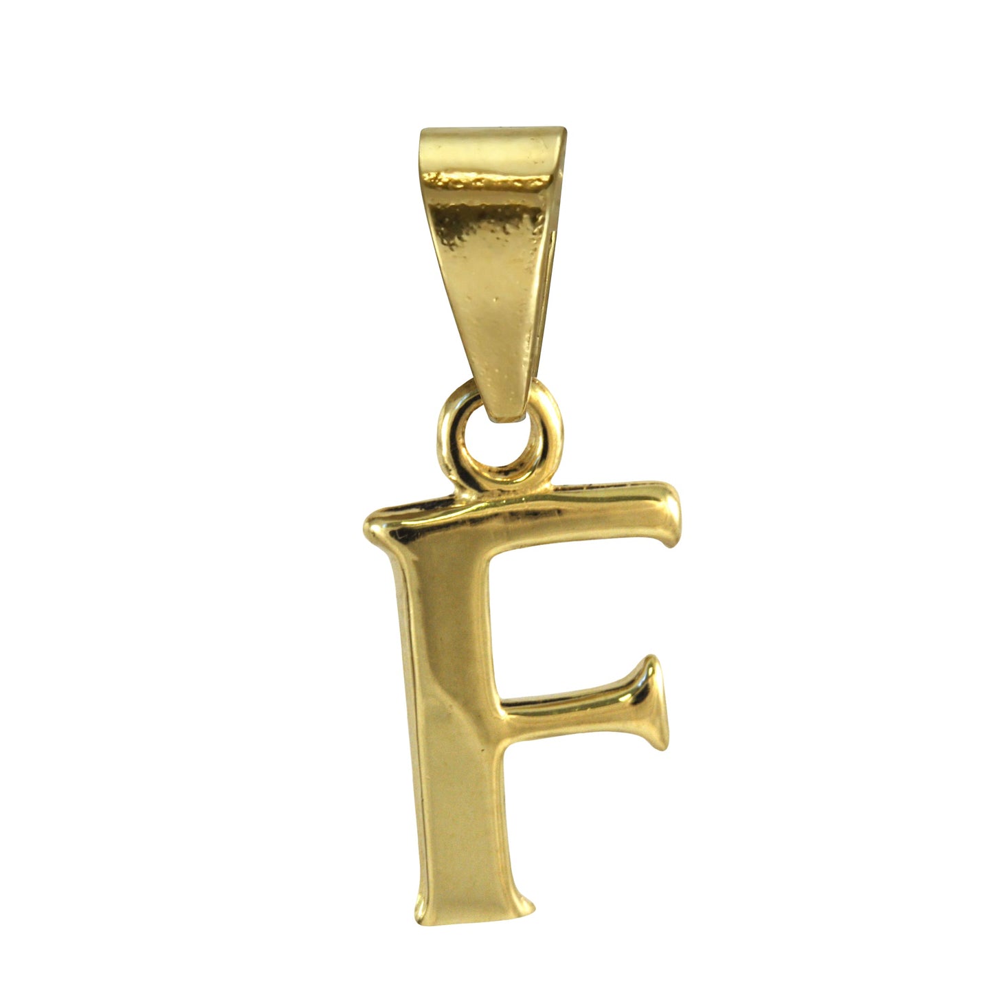 9ct Gold Alphabet Letter - Bail Charm Pendant A - Z