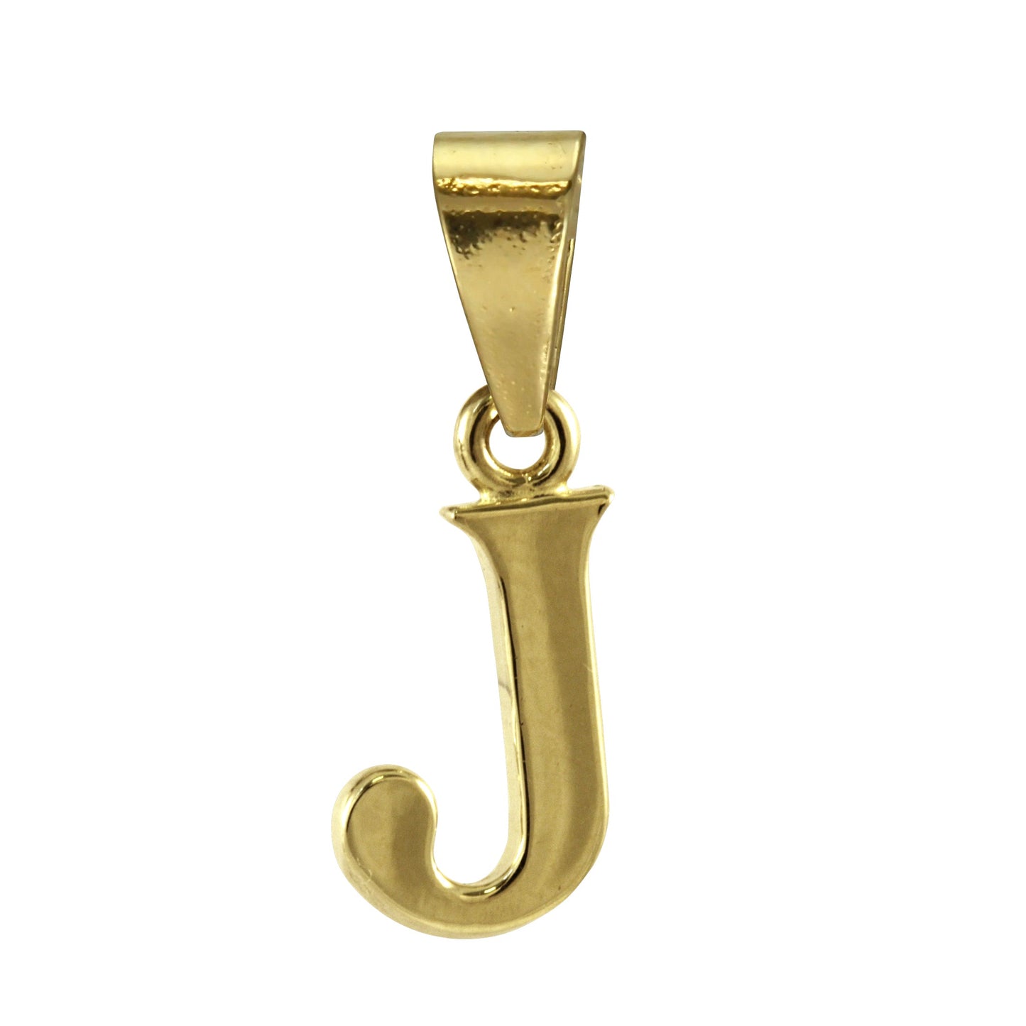 9ct Gold Alphabet Letter - Bail Charm Pendant A - Z