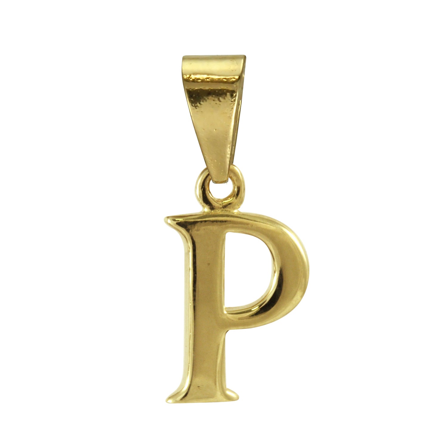 9ct Gold Alphabet Letter - Bail Charm Pendant A - Z