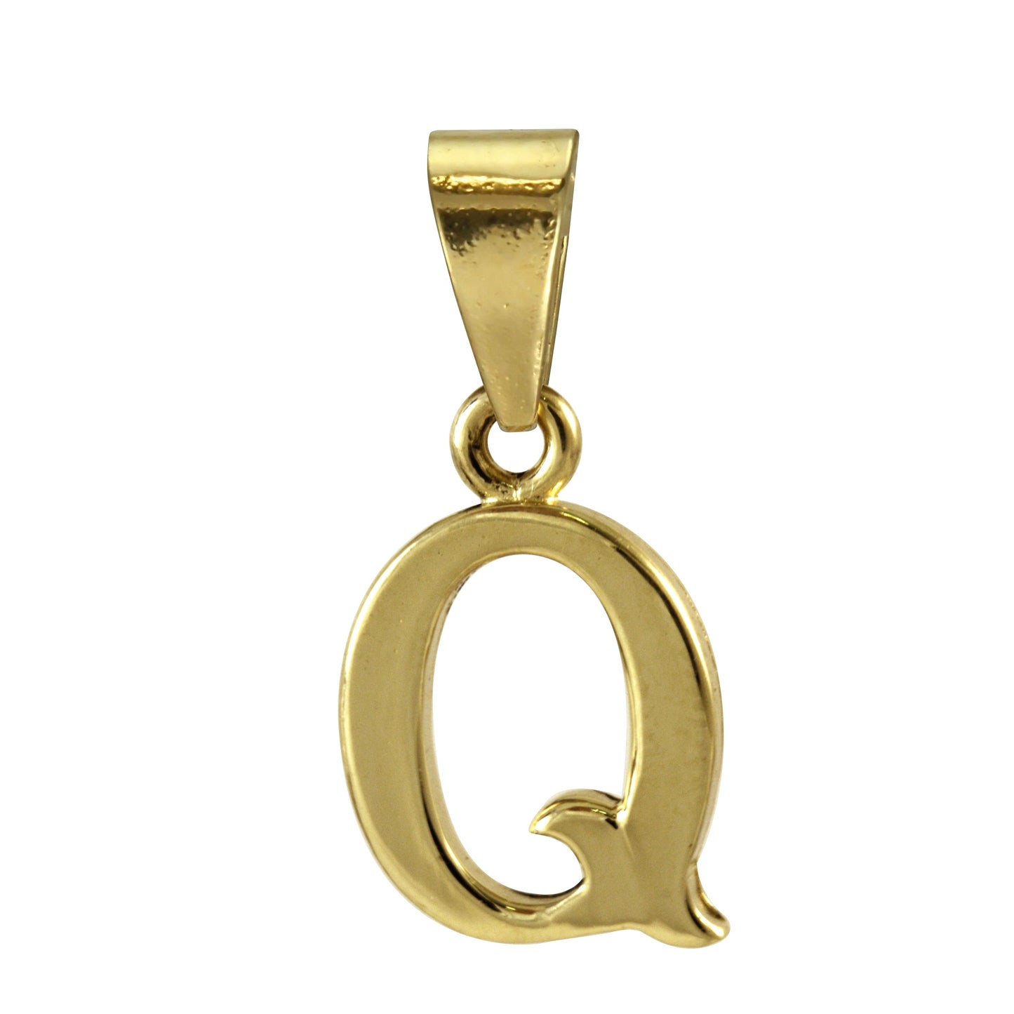 9ct Gold Alphabet Letter - Bail Charm Pendant A - Z