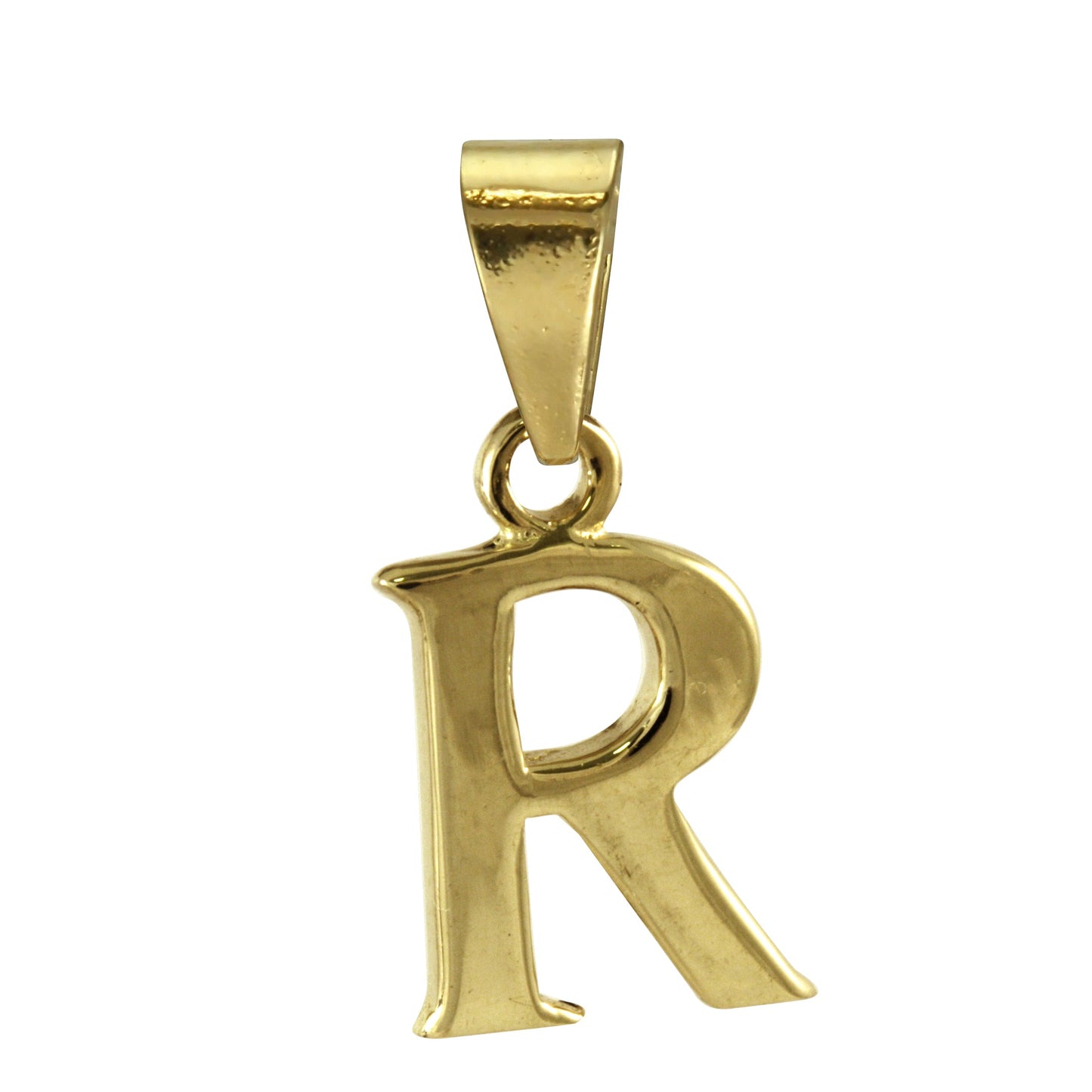 9ct Gold Alphabet Letter - Bail Charm Pendant A - Z