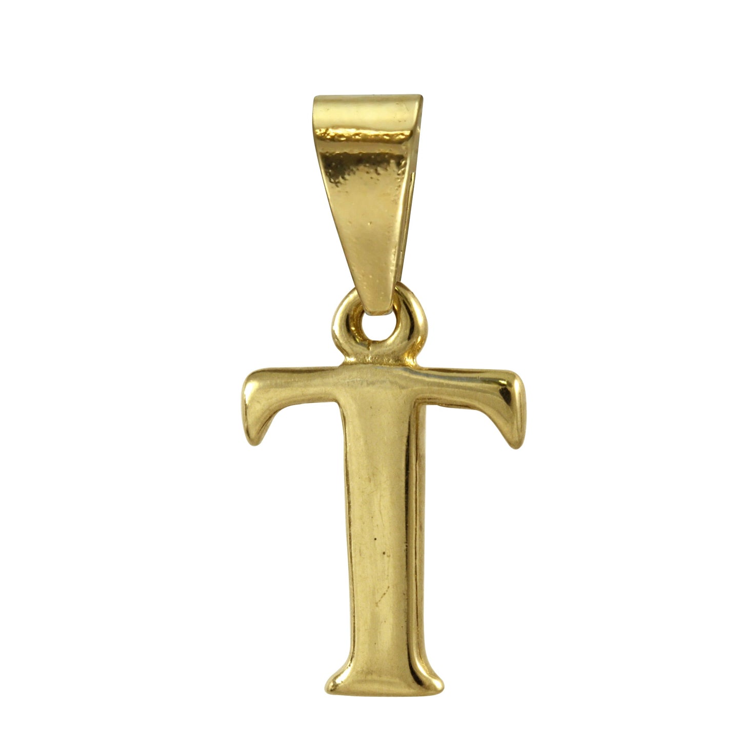 9ct Gold Alphabet Letter - Bail Charm Pendant A - Z