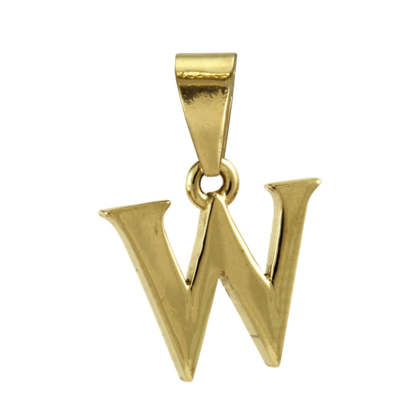 9ct Gold Alphabet Letter - Bail Charm Pendant A - Z