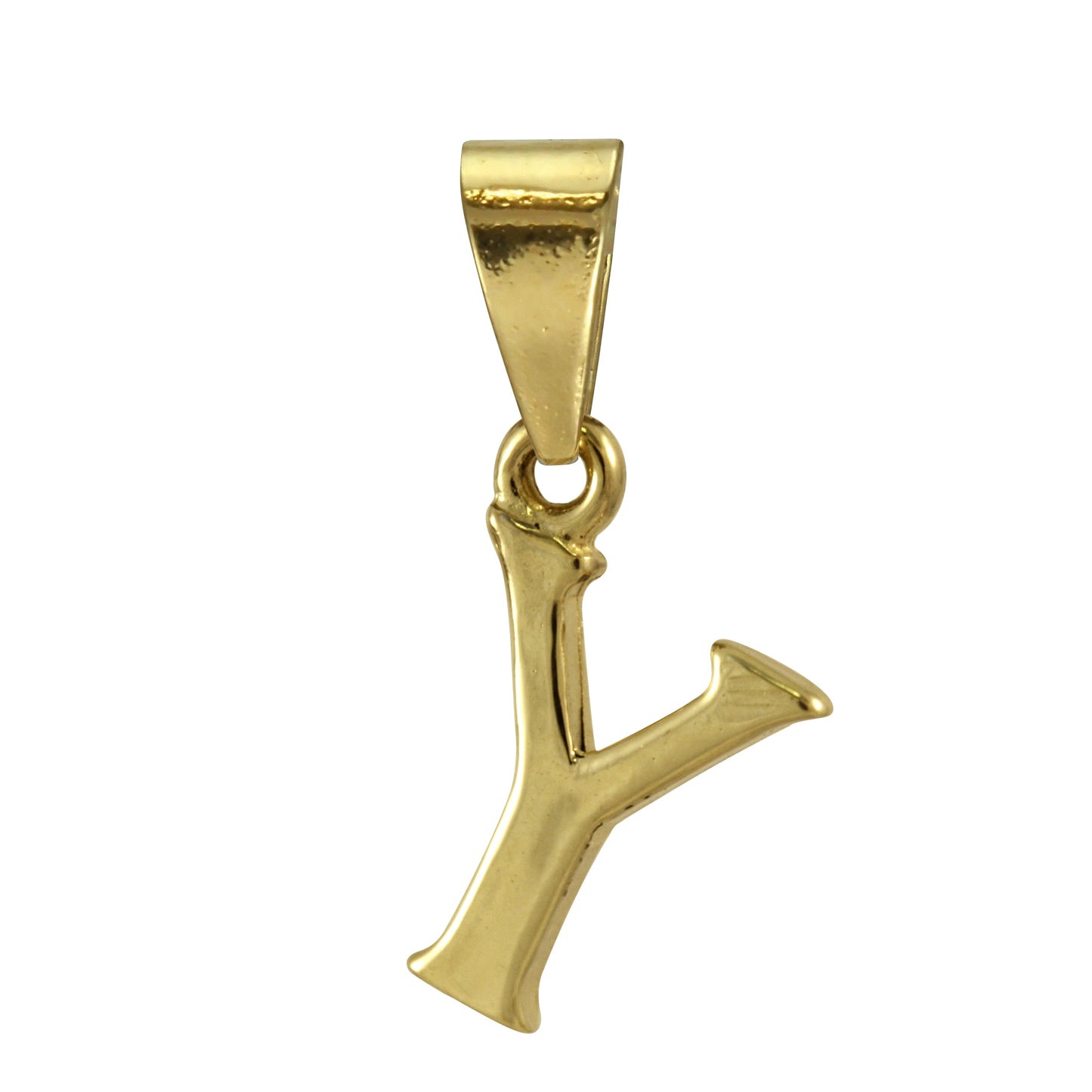 9ct Gold Alphabet Letter - Bail Charm Pendant A - Z