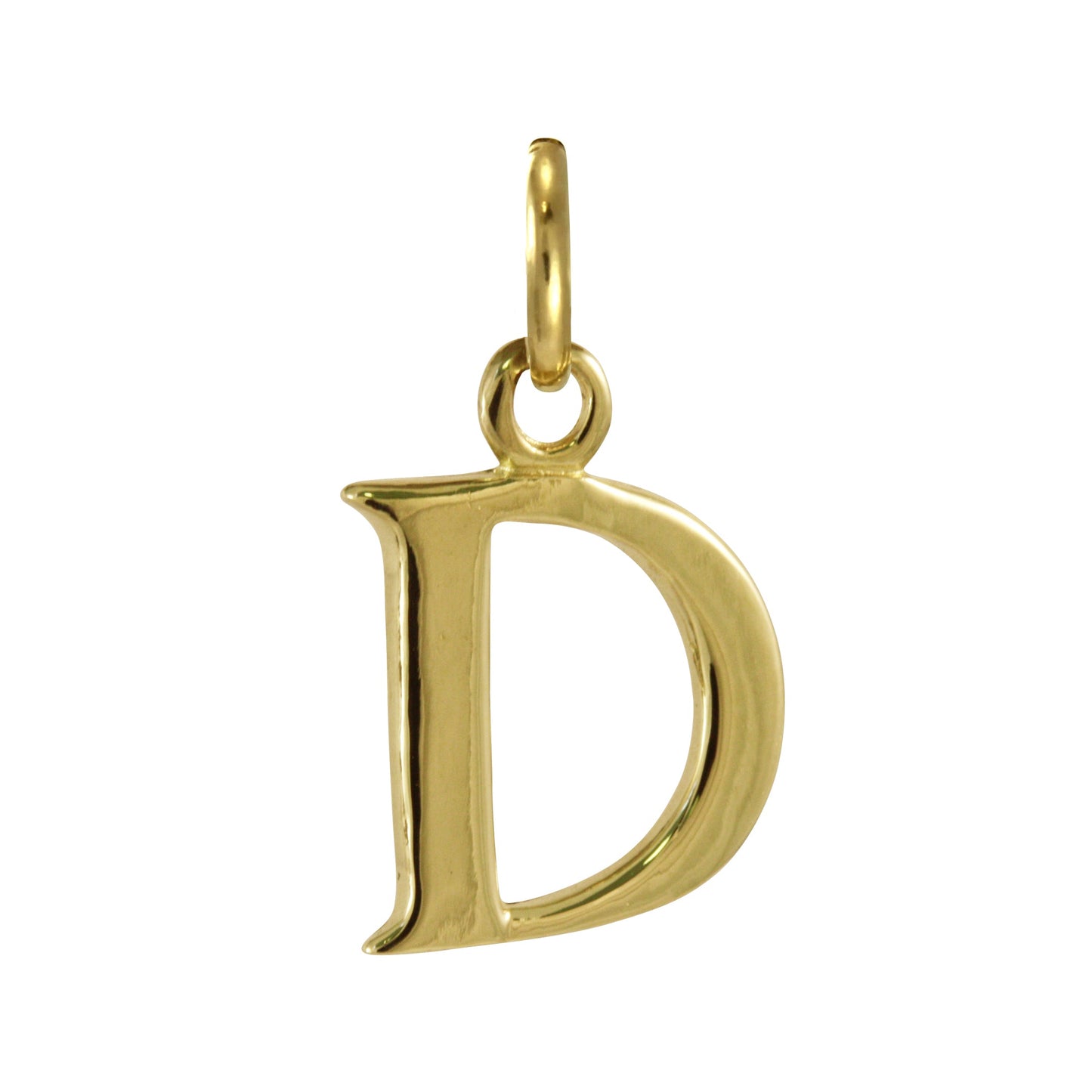 9ct Gold Letter Alphabet Charm A - Z