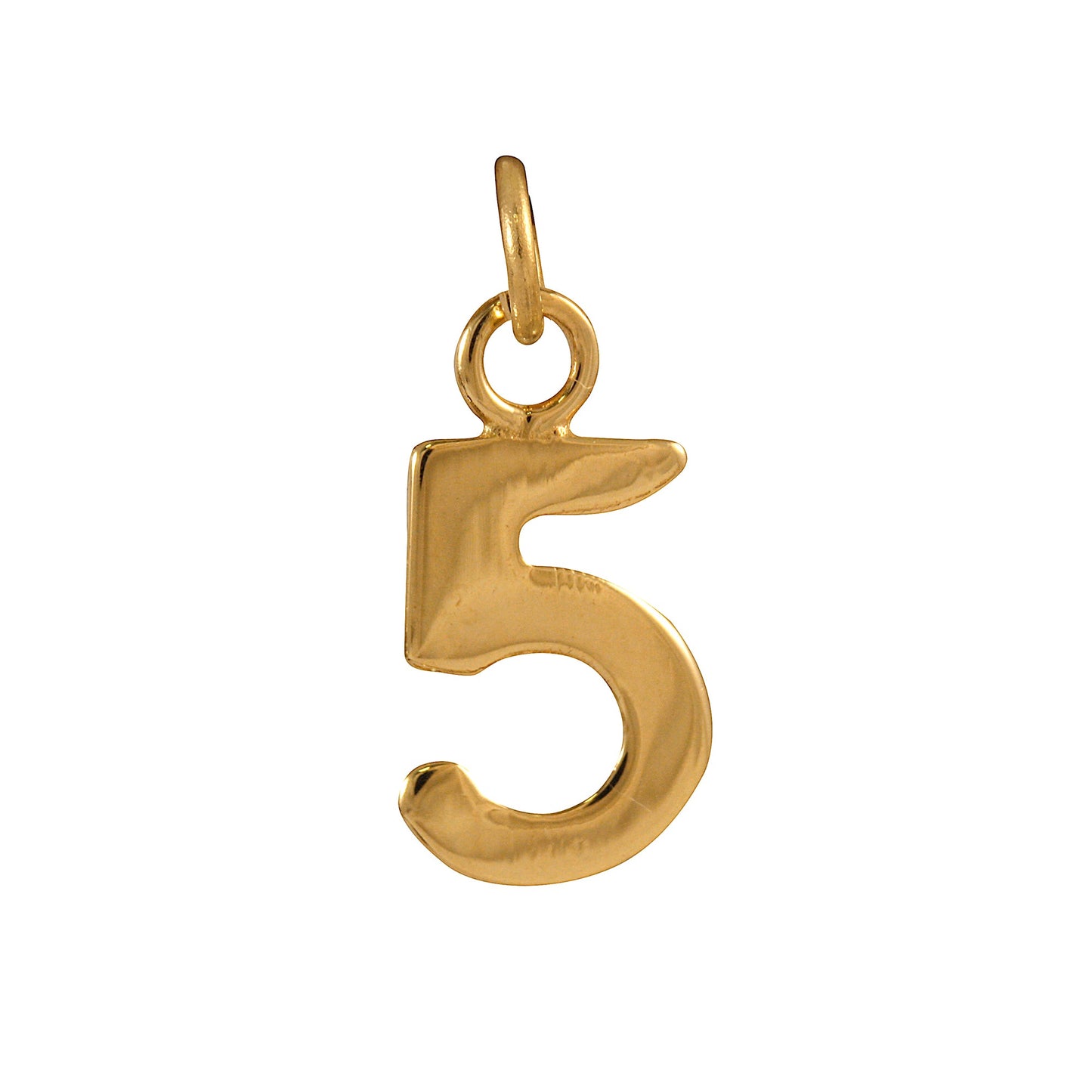 9ct Gold Number Charm 0 - 9