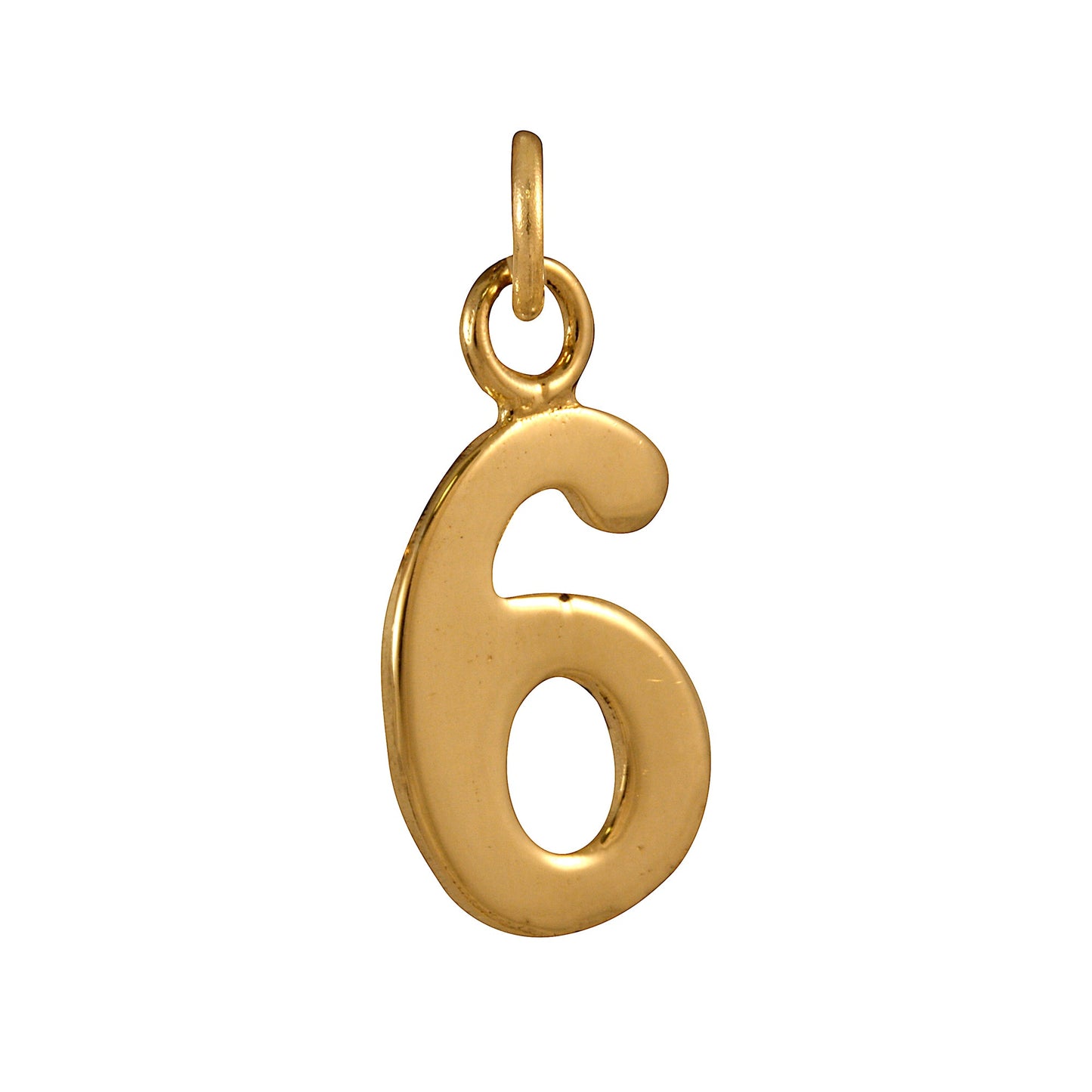9ct Gold Number Charm 0 - 9