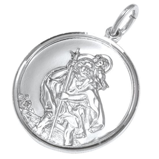 Sterling Silver St Christopher Pendant