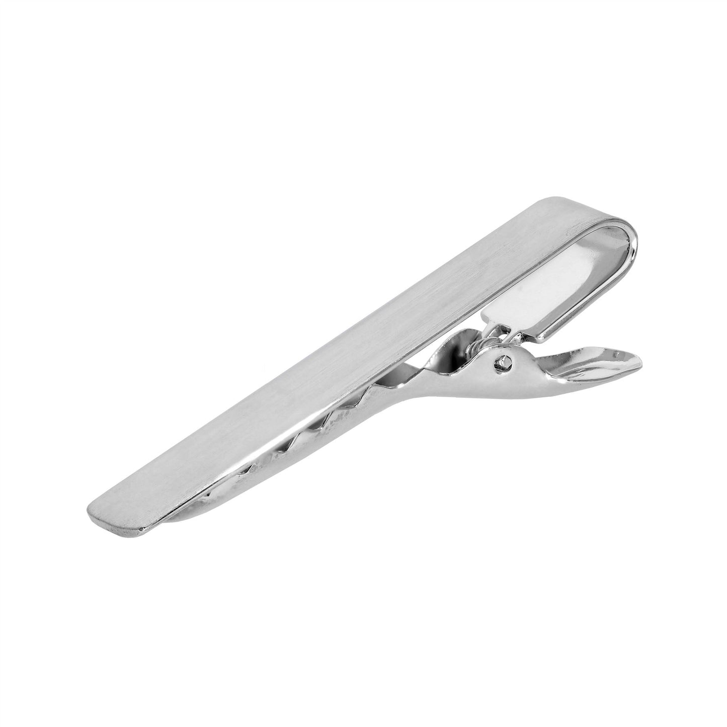 Sterling Silver Matt Rectangular Leverback Tie Slide
