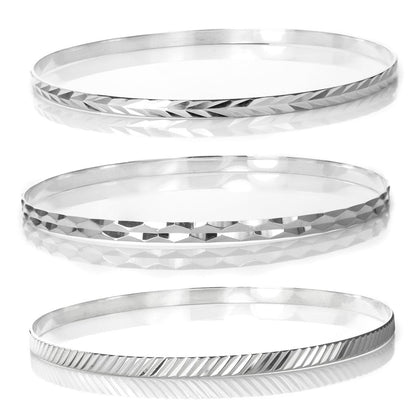 Sterling Silver Slave Bangle