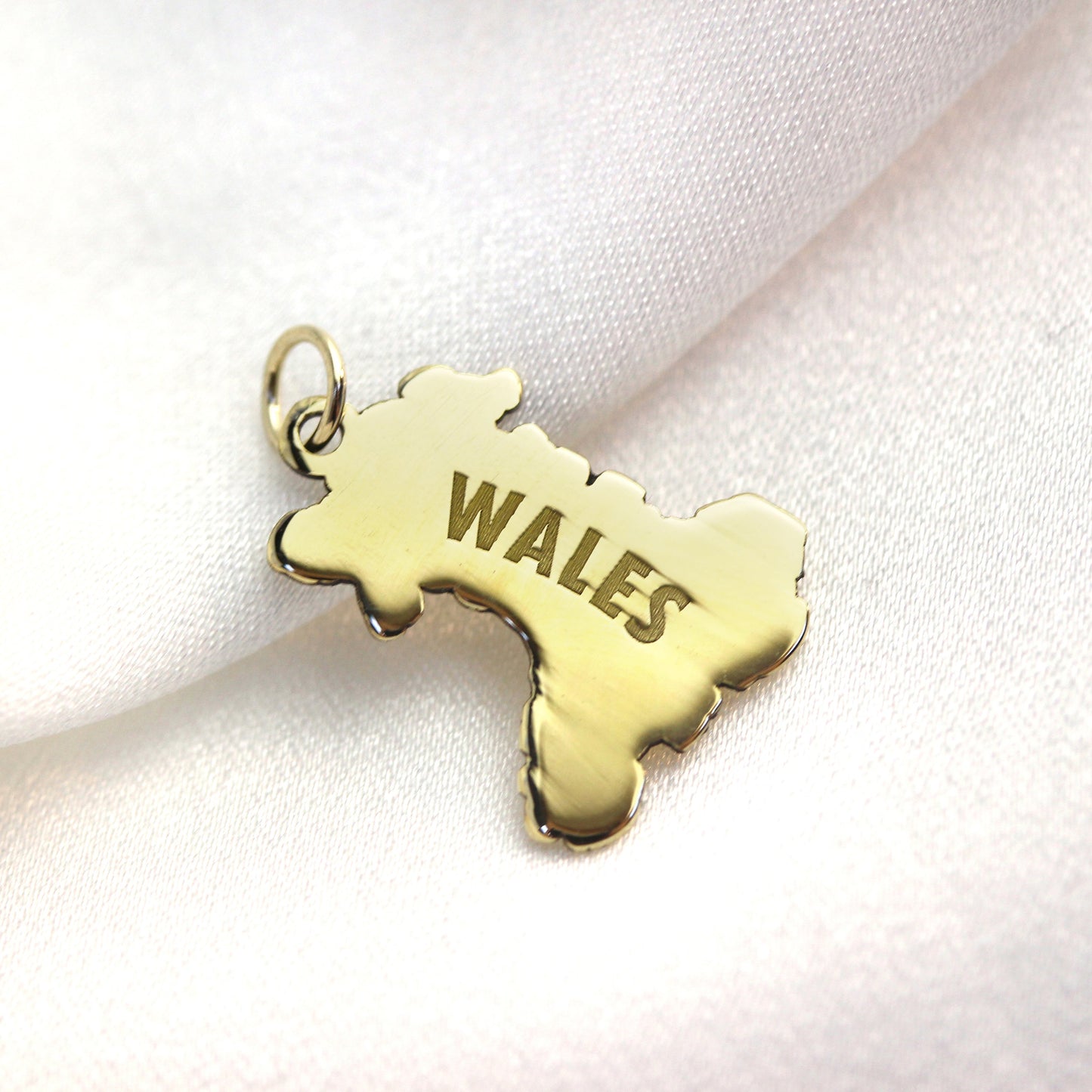 Personalised 9ct Gold Any Country Map Charm