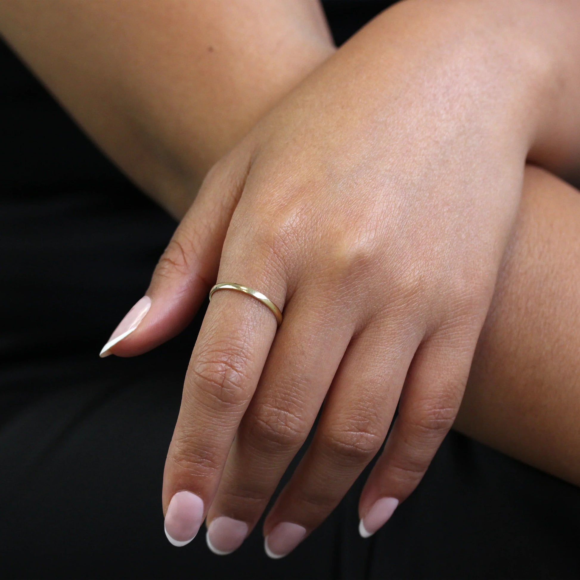 9ct Gold 2mm Wedding Band Ring Size I U Sayers London