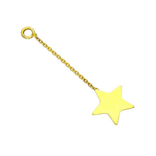 9ct Gold Star Drop Pendant